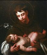 Saint Antony of Padua holding Baby Jesus